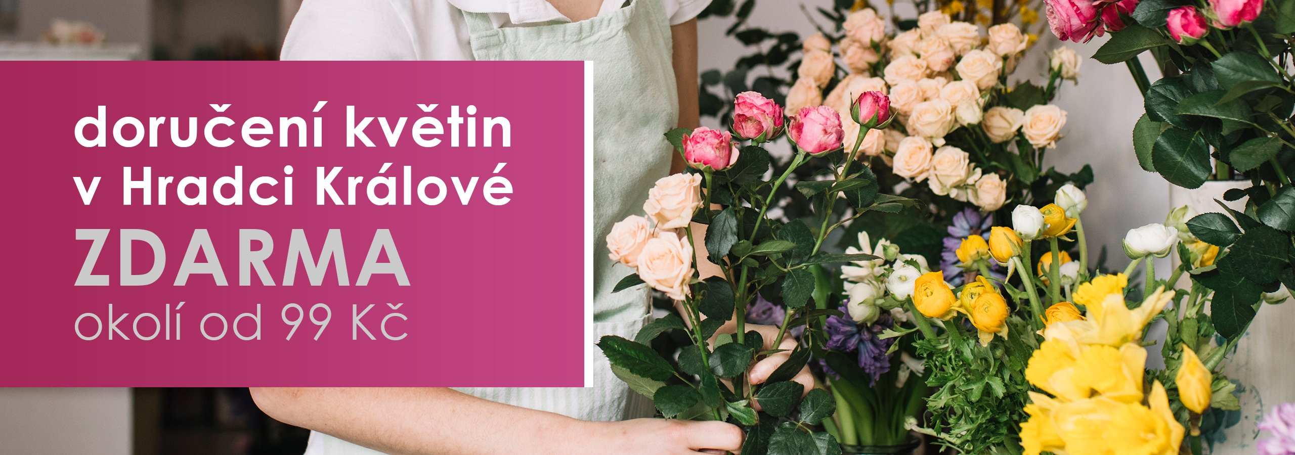Darujte květinu Hradec Králové | rozvoz květin