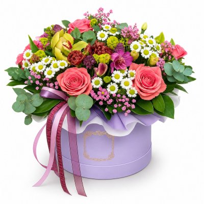 Flowerbox mit Rosen