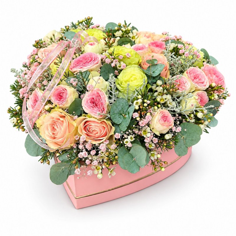 Heart-Shaped Rose Box